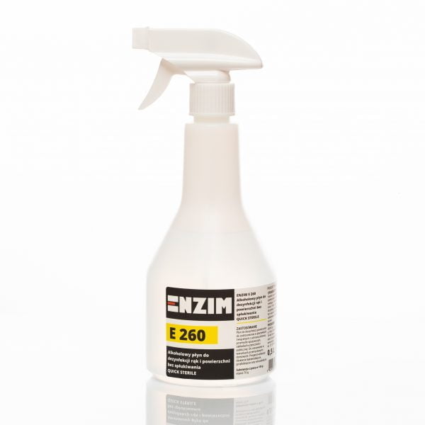 E 260 - Alkoholowy płyn do szybkiej dezynfekcji 500 ml QUICK STERILE
