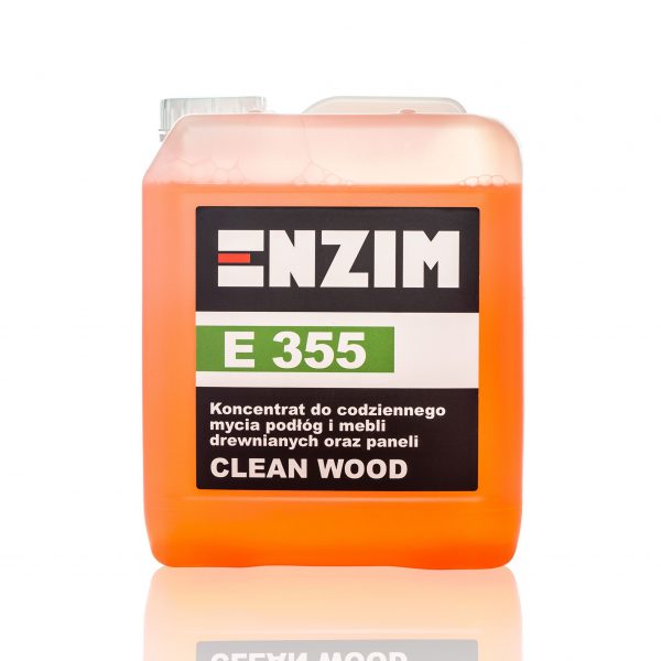 E 355 -  Koncentrat do codziennego mycia podłóg i mebli drewnianych oraz paneli CLEAN WOOD